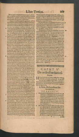 Caput V. De ordinibus successionum.
