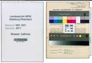 Entnazifizierung Cathrina Brassel , geb. 13.10.1871 (Gastwirtin)