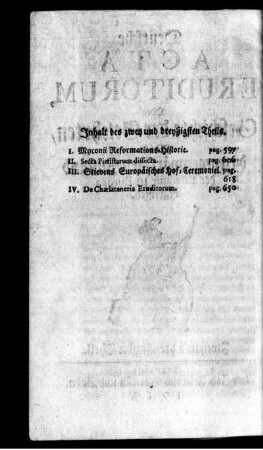 Inhalt des zwey und dreyßigsten Theils.