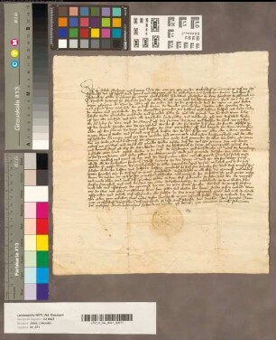 Schiedspruch des Erzbischof Otto von Trier in dem Streit der übrigen rheinischen Fürsten.