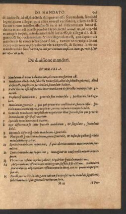 De divisione mandati.