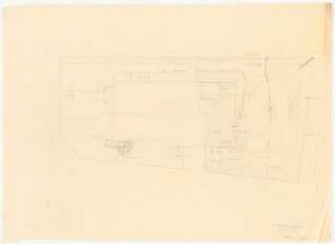 Garten Lorenz, Königsberg: Skizze Lageplan mit Gartenplan 1:100