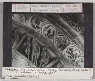 Vézelay, Basilika Sainte Madeleine: mittleres Westportal, Archivolten, 6. Feld