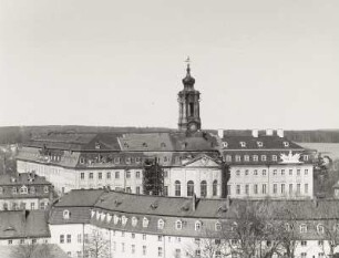 Jagdschloss Hubertusburg, Teleaufnahme vom Wasserturm, von Südosten