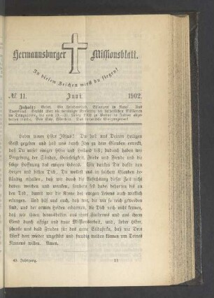 N° 11. Juni. 1902