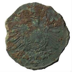 Fundmünze, 2 Pfennig, 1873 - 1876