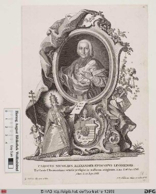 Bildnis Charles-Nicolas-Alexandre (comte d'Oultremont), 1763-71 Fürstbischof von Lüttich