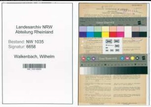 Entnazifizierung Wilhelm Walkenbach , geb. 07.06.1899 (Kaufmaennischer Angestellter)