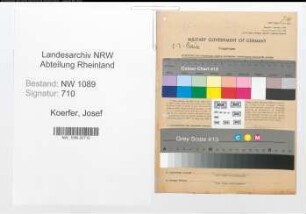Entnazifizierung Josef Koerfer , geb. 04.10.1892 (Polizist)