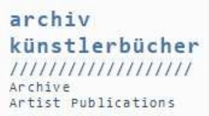 Archive Artist Publications / Archiv Künstlerische Bücher