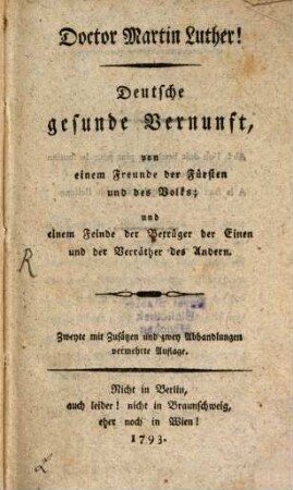 Doctor Martin Luther