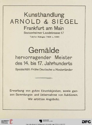 Kunsthandlung Arnold & Siegel