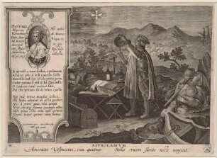 Astrolabium (Amerigo Vespucci entdeckt das Kreuz des Südens), Blatt 18 der Folge "Nova Reperta"