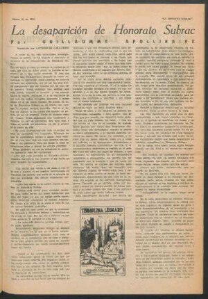 La desaparición de Honorato Subrac