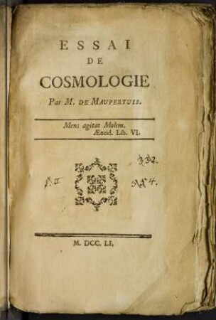 Essai de cosmologie