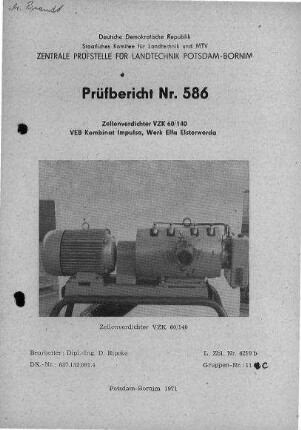 Zellenverdichter VZK 60/140