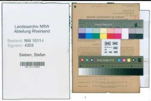 Entnazifizierung Stefan Sieben , geb. 08.04.1897 (Strassenbahnfahrer)