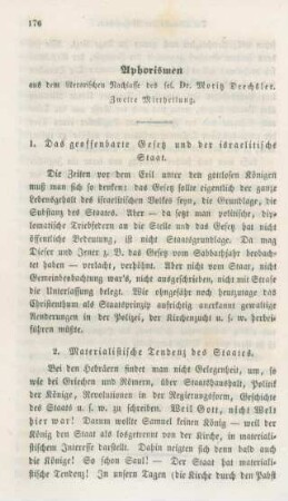 176-184 Aphorismen