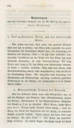 176-184 Aphorismen