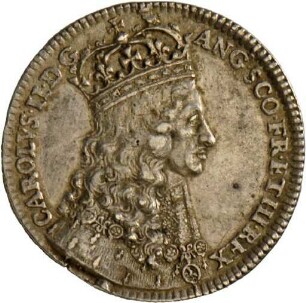 Jeton auf die Königskrönung Karls II., 1661