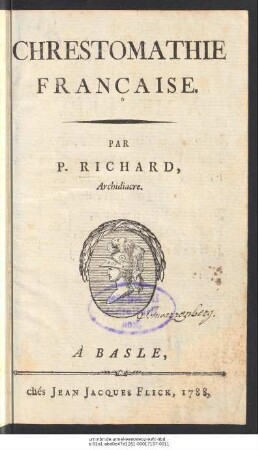 Chrestomathie Française