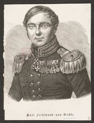 [Bildnis Carl Ferdinand von Gräfe] : Karl Ferdinand von Gräfe.
