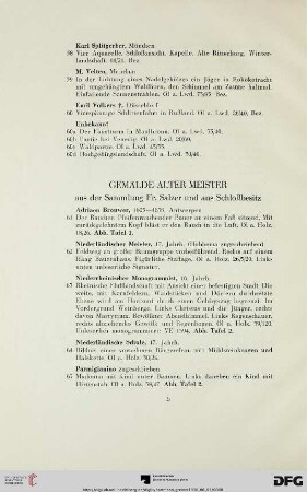 Gemälde alter Meister (Nr. 61-68c)