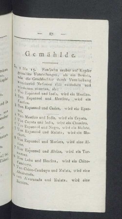 Gemählde.