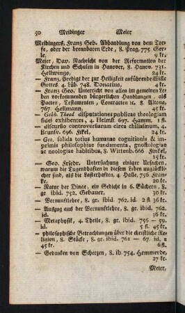 50-100, Meier - Miscellanea