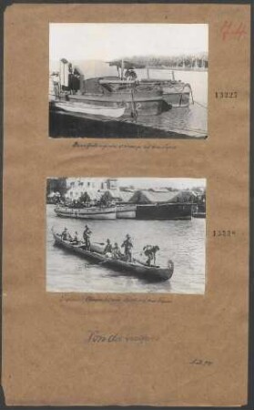 Bewaffnete englische Fahrzeuge auf dem Tigris