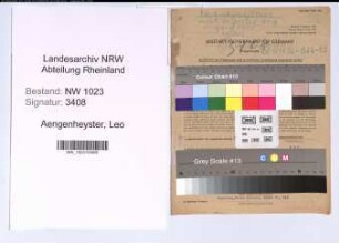 Entnazifizierung Leo Aengenheyster , geb. 19.02.1893 (Fleischbeschauer)