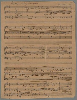 Ich atmet' einen linden Duft. Fassung Singstimme Klavier - BSB Mus.ms. 6565