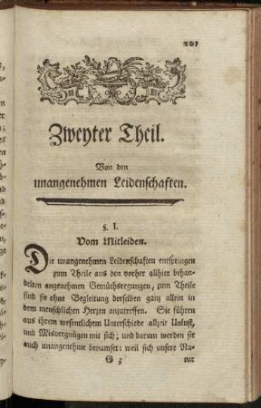 §. I. Vom Mitleiden.