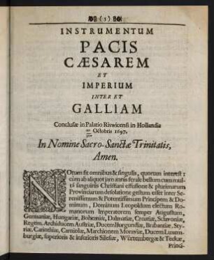 3-5, In Nomine Sacro-Sanctae Trinitatis, Amen.