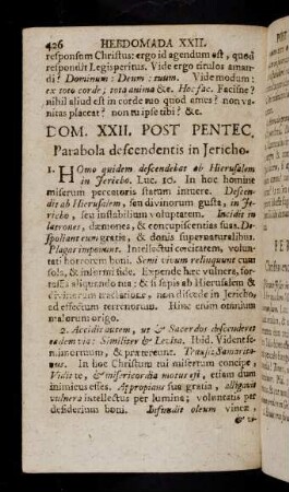 426-435, Hebdomada XXII. Post Pentecosten.