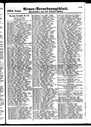 1224.Ausgabe. Dienstag, 24. Oktober 1916