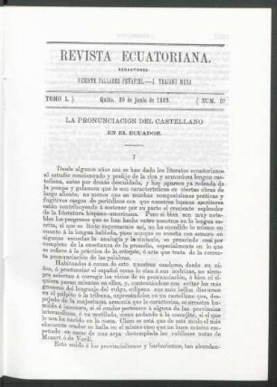 La pronunciación del castellano en el Ecuador
