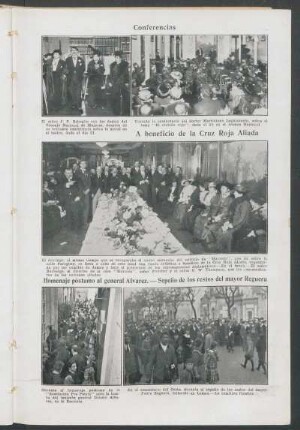 Homenaje póstumo al general Álvarez.- Sepelio de los restos del mayor Reguera