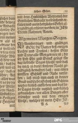 Morgen- und Abendgebet