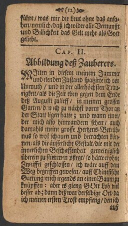 Cap. II. Abbildung deß Zauberers.