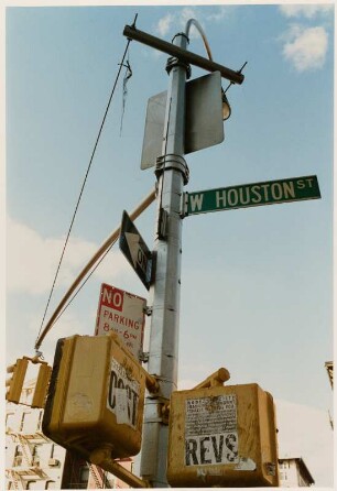 Ampelmast an der West Houston Street