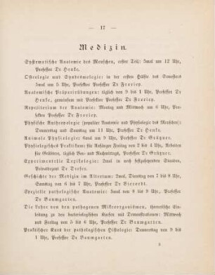 17-19, Medizin