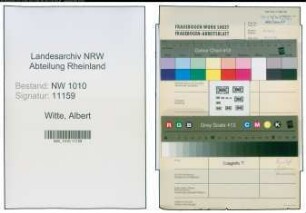 Entnazifizierung Albert Witte , geb. (Polizei)