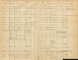 Einwohnerregister Münster, Nachname T