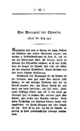 ¬Der¬ Meergott der Chineser : (Taf. XII, Fig. 49)