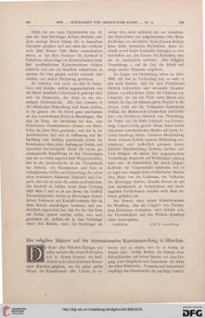 Die religiöse Malerei auf der internationalen Kunstausstellung in München