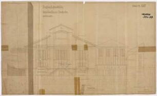 Kohlenkesselhaus mit Zwischenbau Giebelansicht