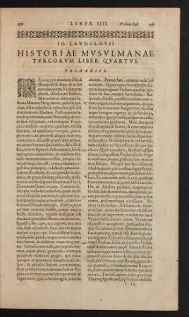 Historiae Musulmanae Turcorum Liber Quartus. Urchanius.