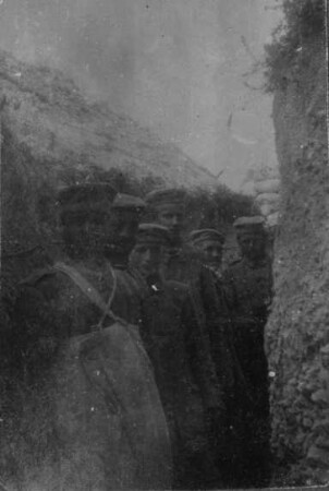 Erster Weltkrieg - "Kriegserinnerungen an Nordfrankreich und die Vogesen". "Vor Reims (Dép. Marne): Im Graben"