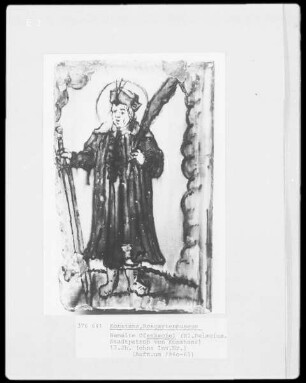Ofenkachel mit dem Heiligen Pelagius (Stadtpatron von Konstanz)